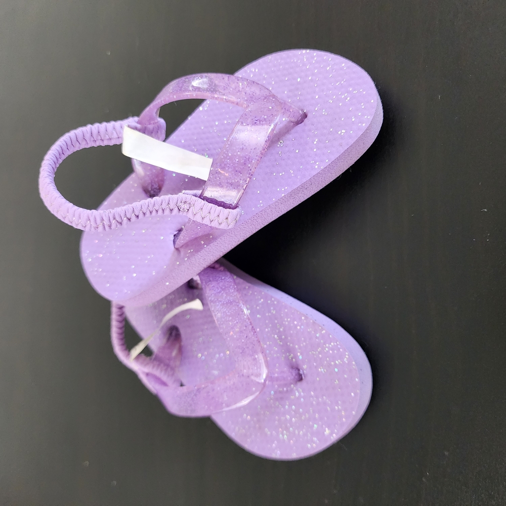 Glittery Purple Toddler Sandals sz 4-5